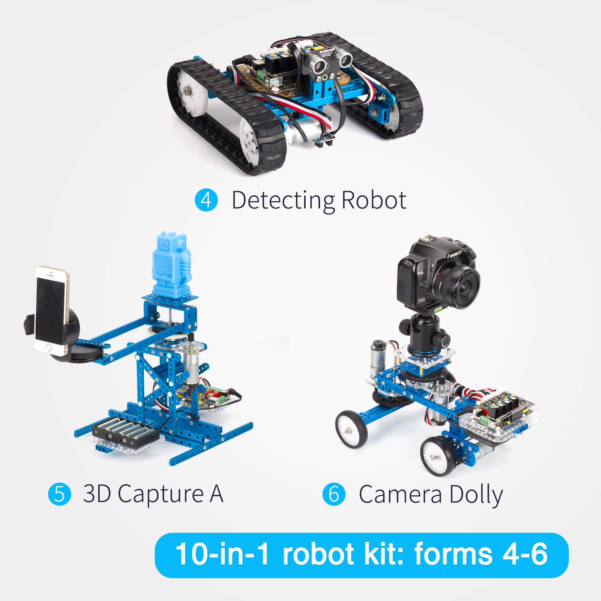 Makeblock mBot Ultimate 10 in 1 Robot Building Toys, Robotics Kit App Remote Control Robot Toys Compatible with Arduino C & Raspberry Pi, STEM Educational DIY Robotics for Kids Ages 12-16 - Image 7