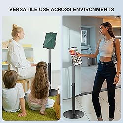 AboveTEK iPad Kiosk Floor Stand - Height Adjustable
