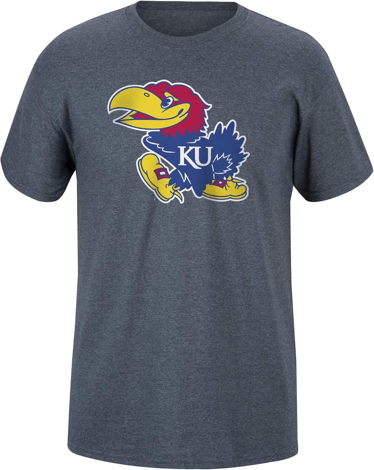 Elite Fan Shop Dark Heather Basic Short Sleeve College Icon T-Shirt : Clothing