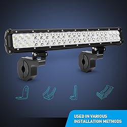 Nilight 90020B 2 Pack Mounting Bracket Kit LED Off