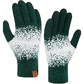 FZ FANTASTIC ZONE Womens Winter Gloves for Cold Weather Touch Screen Texting Warm Knit Thermal Gloves Gifts for Women