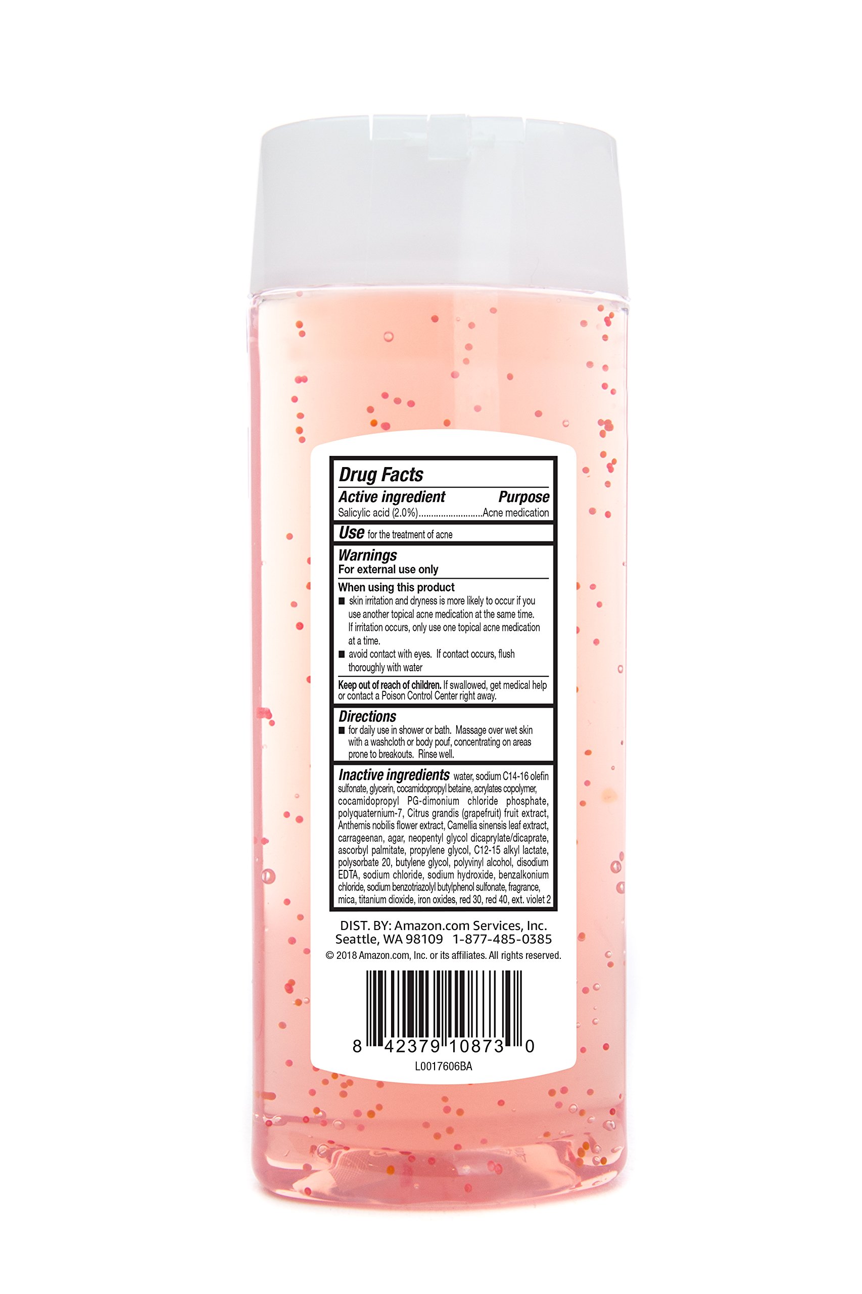 Amazon Brand Solimo Clarifying Pink Grapefruit Body Wash, 2