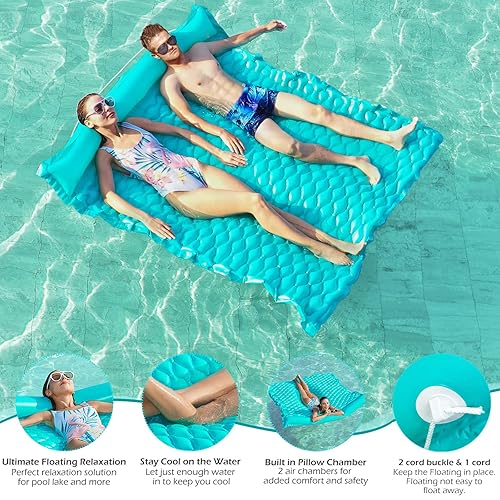 Jasonwell Giant Inflatable Floating Mat Pool Float Lake Float