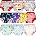BIG ELEPHANT Potty Training Underwear - 10 Pack, 100% Cotton Absorbent Unisex Toddler Pee Pants for Boys Girls