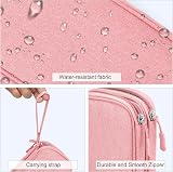 FYY Travel Cable Organiser 2-Layer waterproof electronics pouch Pink view 4