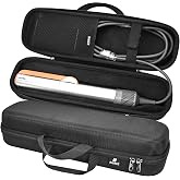 RAIACE Hard Carrying Case Compatible with dyson airstrait straightener, Travel Storage Bag. (for sale is case only) - Black