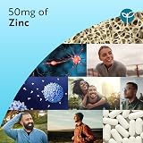 Nutravita Zinc Tablets 50mg - 120 Vegan Supplements for Immune Health view 3
