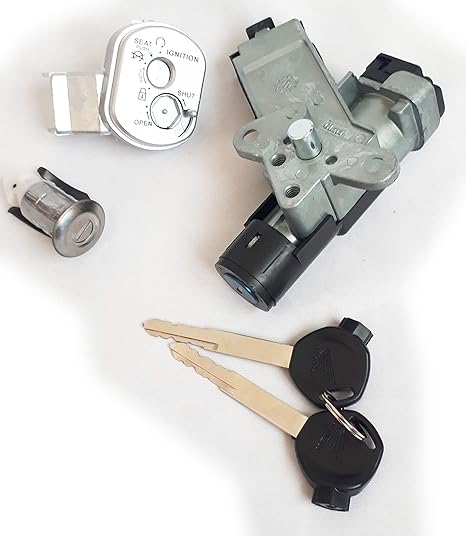 Amazon ホンダ用 キーシリンダー メイン キーセット シャッター カバー スペアキー 付き ディオ トゥデイ Today Af61 62 キャブ仕様 カスタム パーツ 社外品 バイク用キーシリンダー 車 バイク