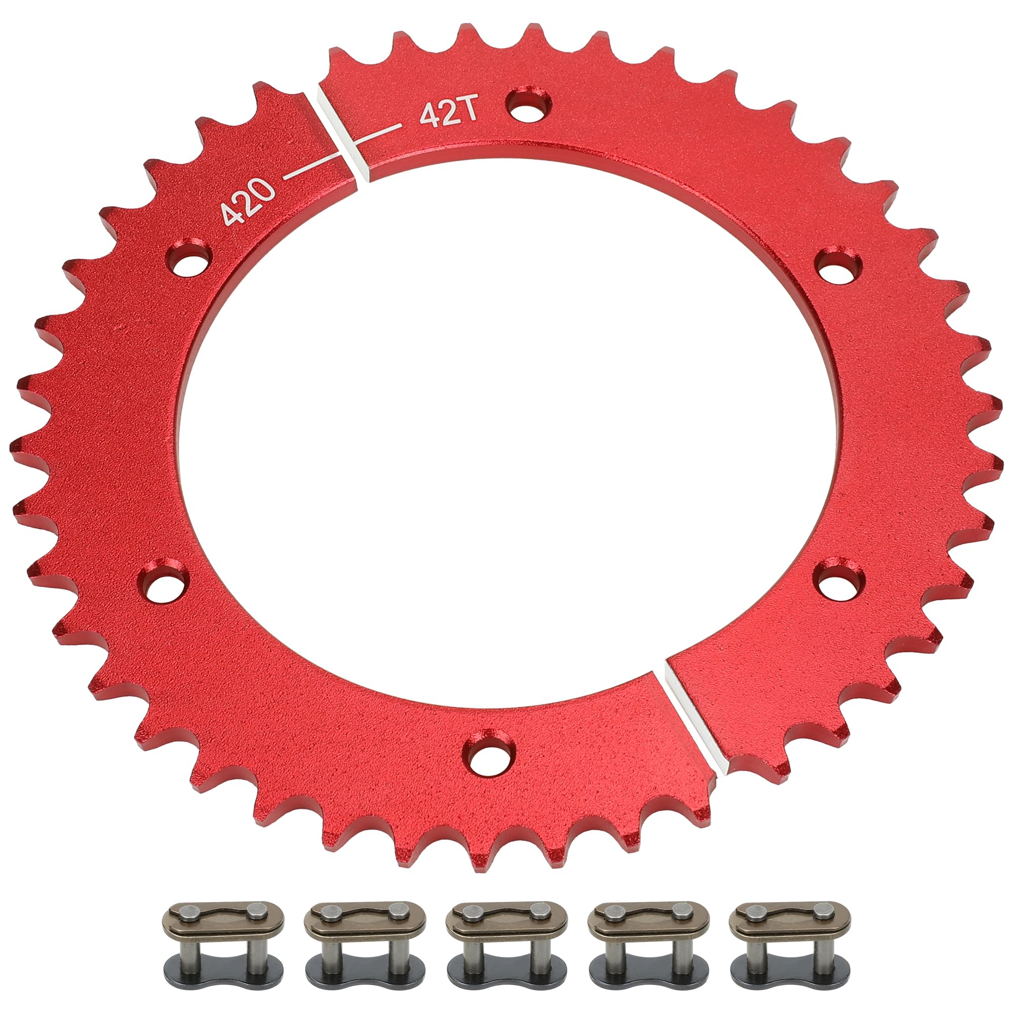 Go Kart Split Sprocket 420 Chain 42T for Predator 301cc 420cc