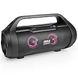 Pyle Wireless Portable Bluetooth Boombox Speaker