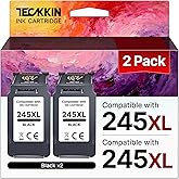 245XL Black Ink Cartridge 2 Pack Compatible Replacement for Canon 245XL Black Ink PG-245XL PG245 PG245XL for Pixma TS3420 MX4