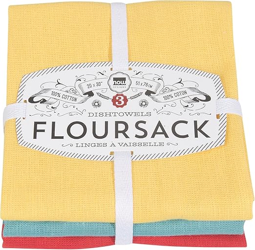 Amazon Com Now Designs Floursack Kitchen Towels Set Of Three