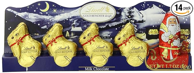 Hollow milk chocolate reindeer
