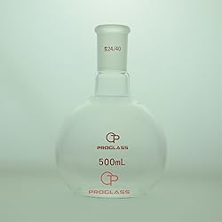 Proglass Glass Single Neck Flat Bottom Boiling