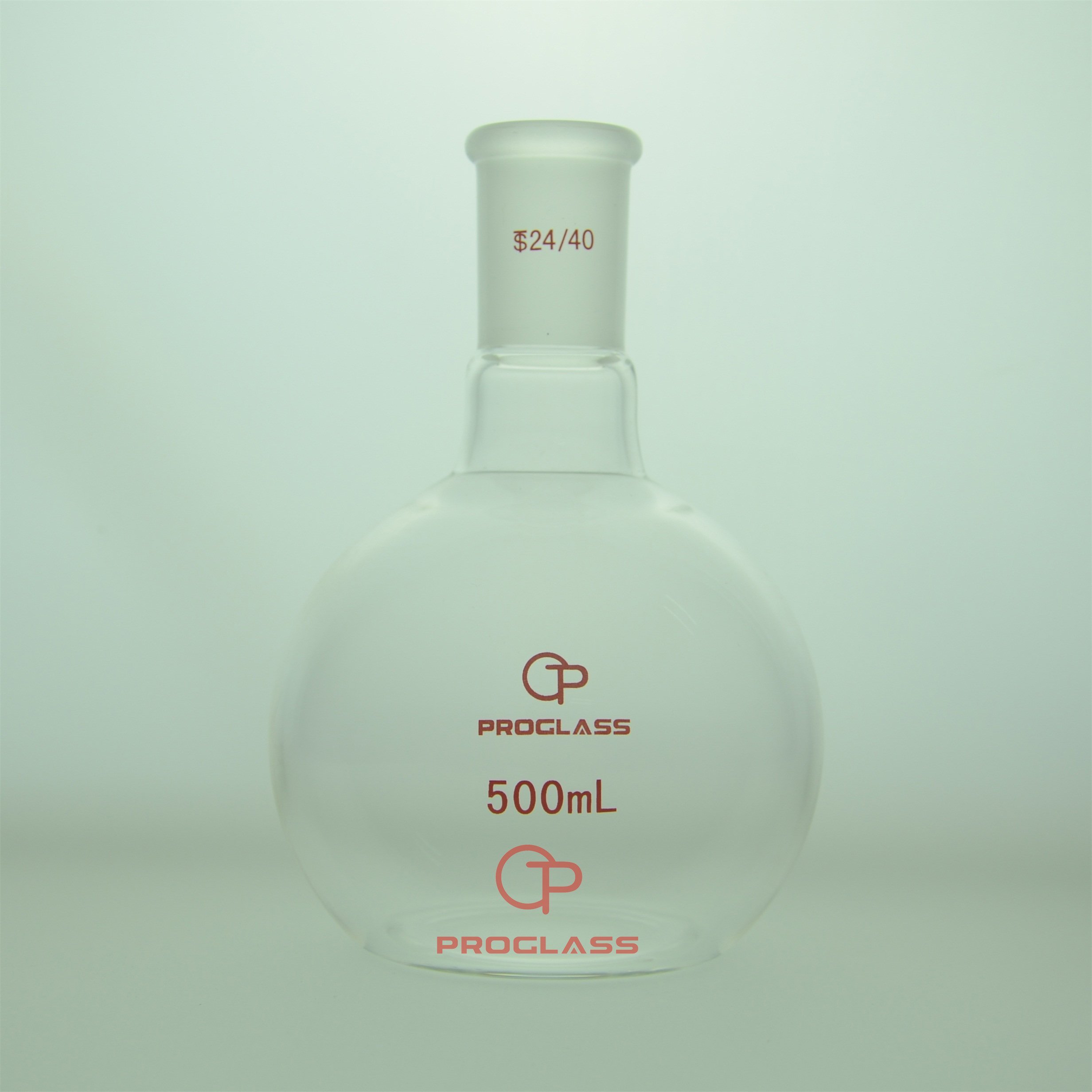 Proglass Glass Single Neck Flat Bottom Boiling