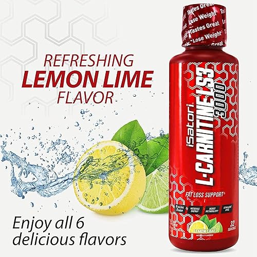 iSatori L-Carnitine LS3 3000, Triple-Blend Liquid L Carnitine Supplement,  with Acetyl & Tartrate, Stimulant Free Energy, Low Calories, Sugar or  Gluten, Keto-Friendly, Lemon Lime (32 Servings) in Kenya