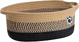 TIMEYARD Dog Toy Basket Storage Bin with Paw Design 30 x 20 x 13 cm