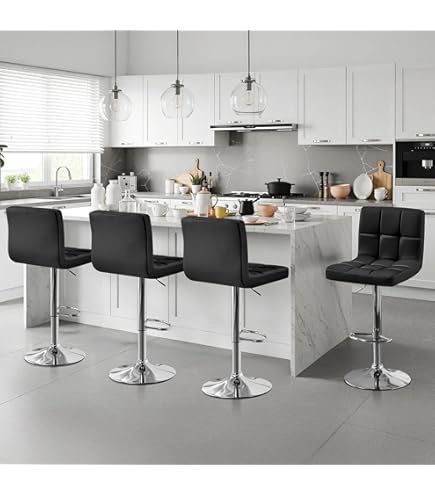 Amazon.com: Grandview Gallery Grotto Adjustable Bar Stool, Black