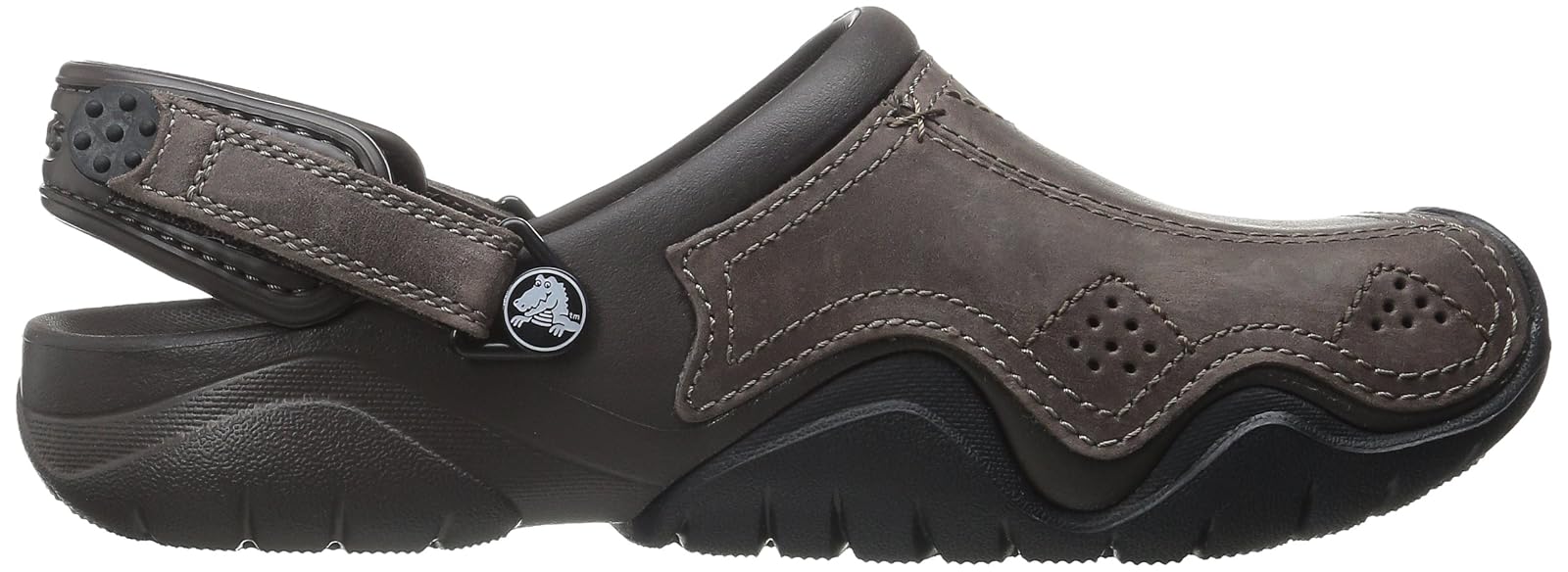 Swiftwater Leather Clog crocs 202368 Grey
