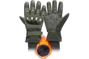 LOCCEF -20℃/-4°F ColdProof Winter Gloves,Tactical,Impact Winter Gloves, Touch Screen,Safety Winter Gloves, Impact Protection