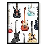 HAUS AND HUES Vintage Music Posters 90s Guitar