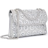 BBTT.ful Shoulder Bags Crossbody Bag Purses Handbags Crystals Rhinestone Evening Bag for Women Clutch Purse with Chain