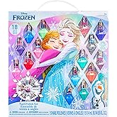 Disney Frozen Non-Toxic Peel-Off Nail Polish Set with Shimmery and Opaque Colors with Nail Gems for Girls Ages 3+, Perfect for Parties, Sleepovers and Makeovers, 18 Pc Set by Townley Girl