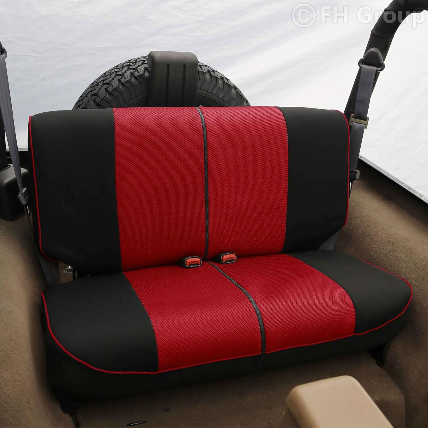 Fh Group Fh Fb053010s2 Flower Embroidery Bench Seat Covers For Jeep Wrangler Pink Seat Covers Interior Accessories Diagenics Com