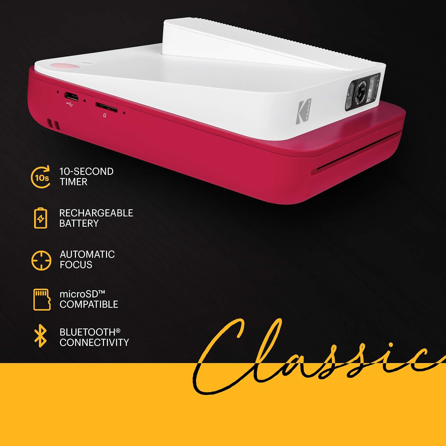 Kodak Smile Classic Appareil Photo Numerique Instantanee Avec