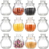 2 Barattoli Per Spezie In Vetro Borosilicato Da 500 Ml - Con Coperchi Rotanti, Ermetici, Trasparenti