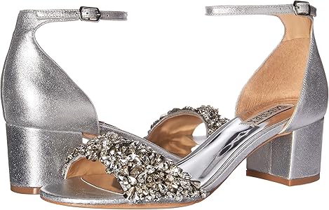 badgley mischka vega ii metallic sandal