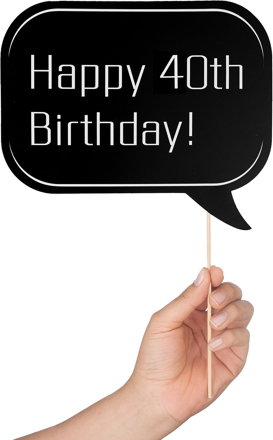 40th Birthday Photo Booth Props with Strike a Pose Sign by Sunrise Party Supplies: Kitchen & Dining