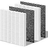 2 Pack AP-1512HHS Filters Replacement for Coway Airmega Air Purifier, Compatible with AP1512HHS, AP1512HH and 200M Air Purifiers, 2 Filters + 2 Carbon Pre-Filters