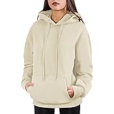 Cloud Essentials Oversized Pullover Hoodie for Women Soft Fleece Cotton Blend, Cozy Everyday Sweatshirt
