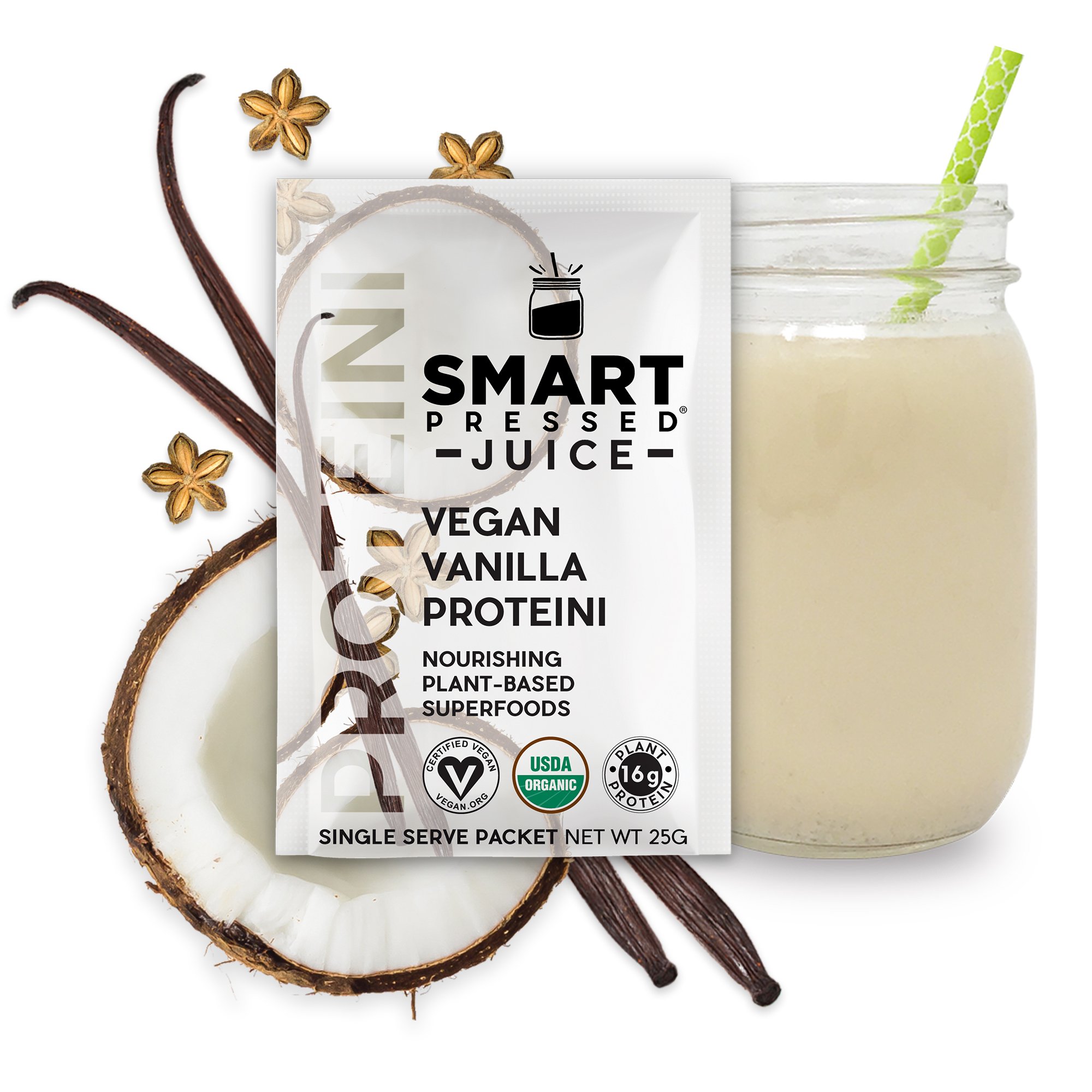 Smart Pressed Vanilla Proteini Juice Cleanse Superfoods Detox Organic
