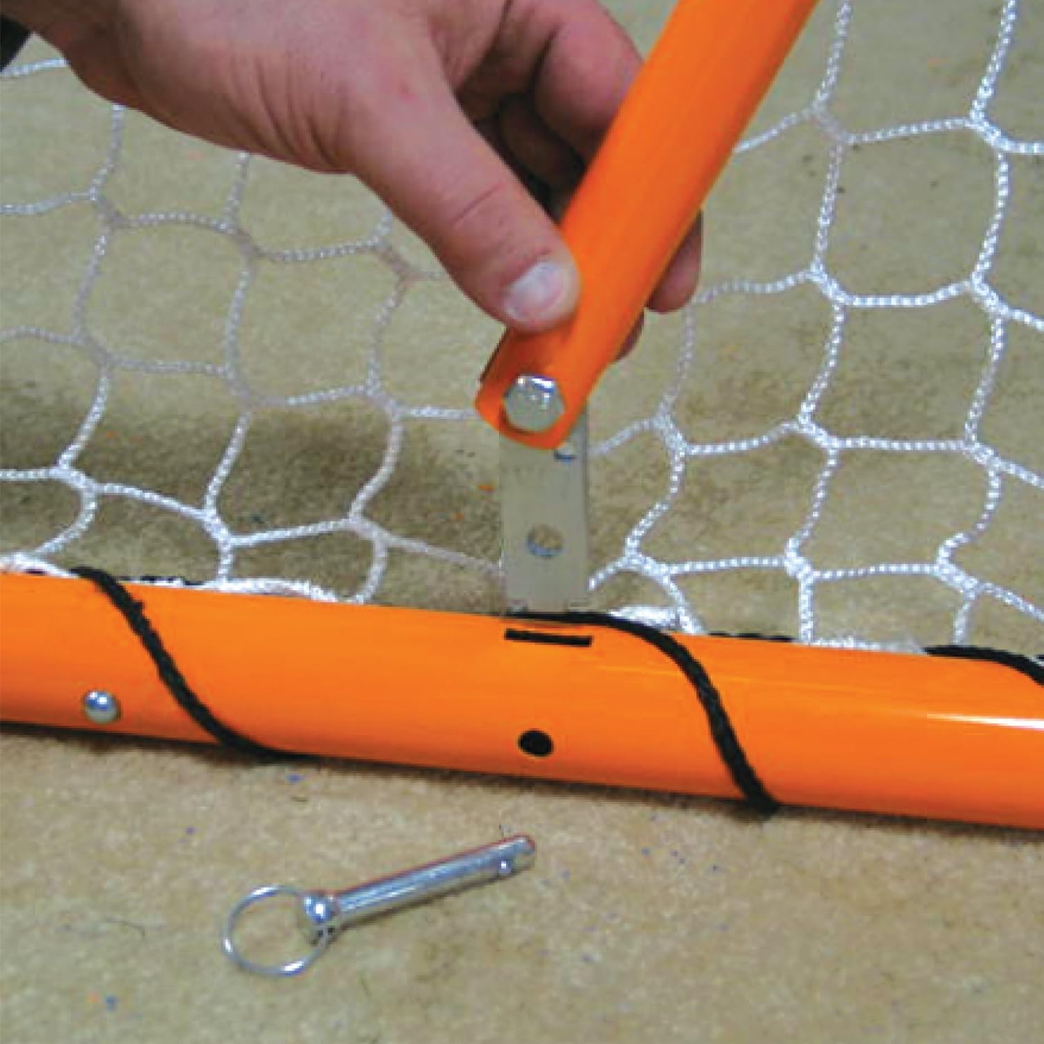 EZGoal 2” Professional folding 6' x 6' lacrosse Metal Goal with a Pro LAX Rocket Throwback Rebounder Trainer to Practice Your Passes and Catches, Orange, 6 x 6-Feet (87615) : Lacrosse Nets Goals : Sports & Outdoors