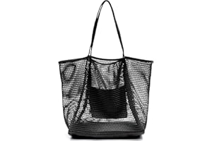 HOXIS Mesh Beach Tote Womens Shoulder Handbag