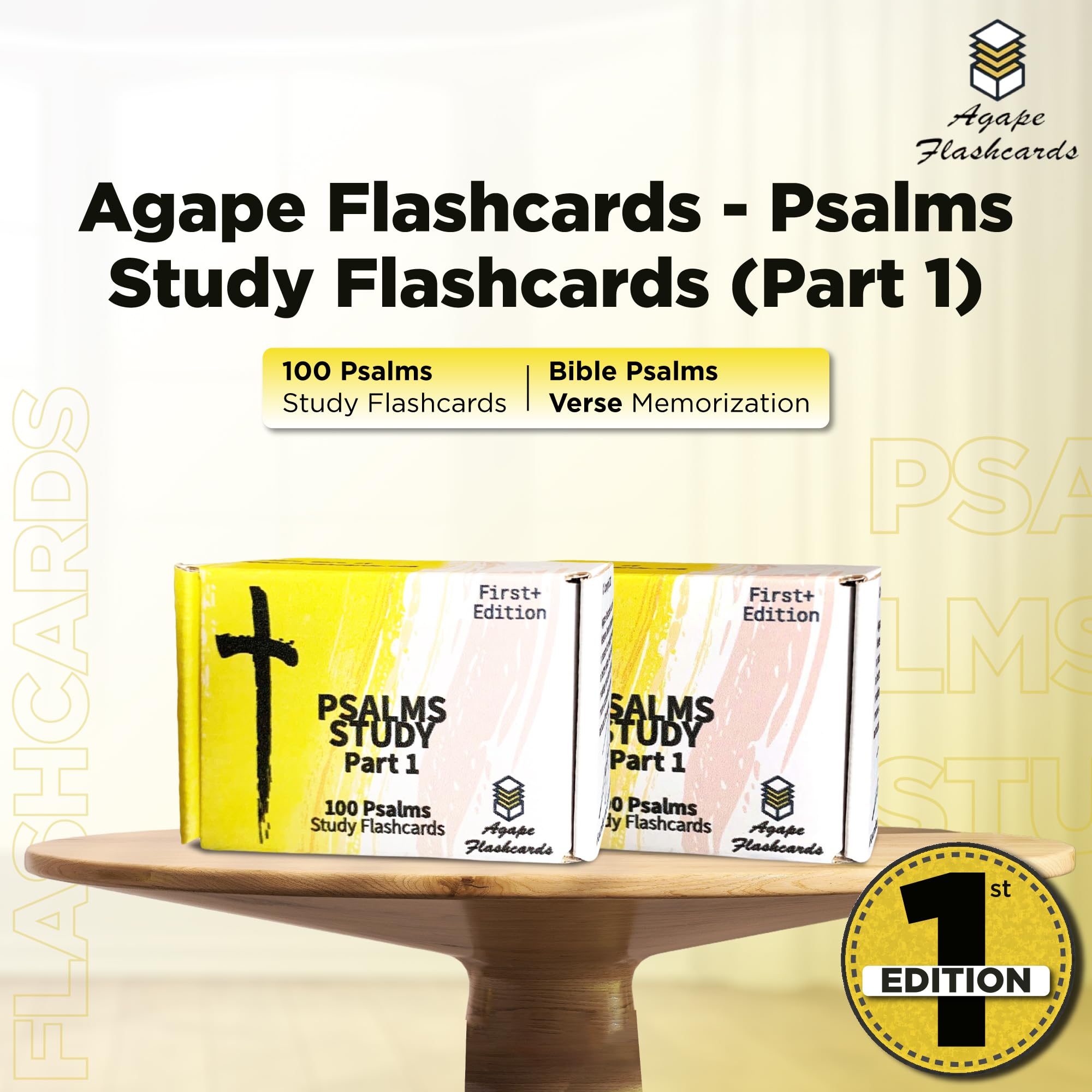 Mua Agape Psalms Study Flashcards Part 1, 100 Essential Bible Verses ...