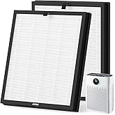 2 Pack HAP603 Replacement Filter Compatible with ECOSELF HAP603/ HAP603WF Air Purifier, 3-Stage Filtration, H13 True HEPA Filter, # RFHAP603, White