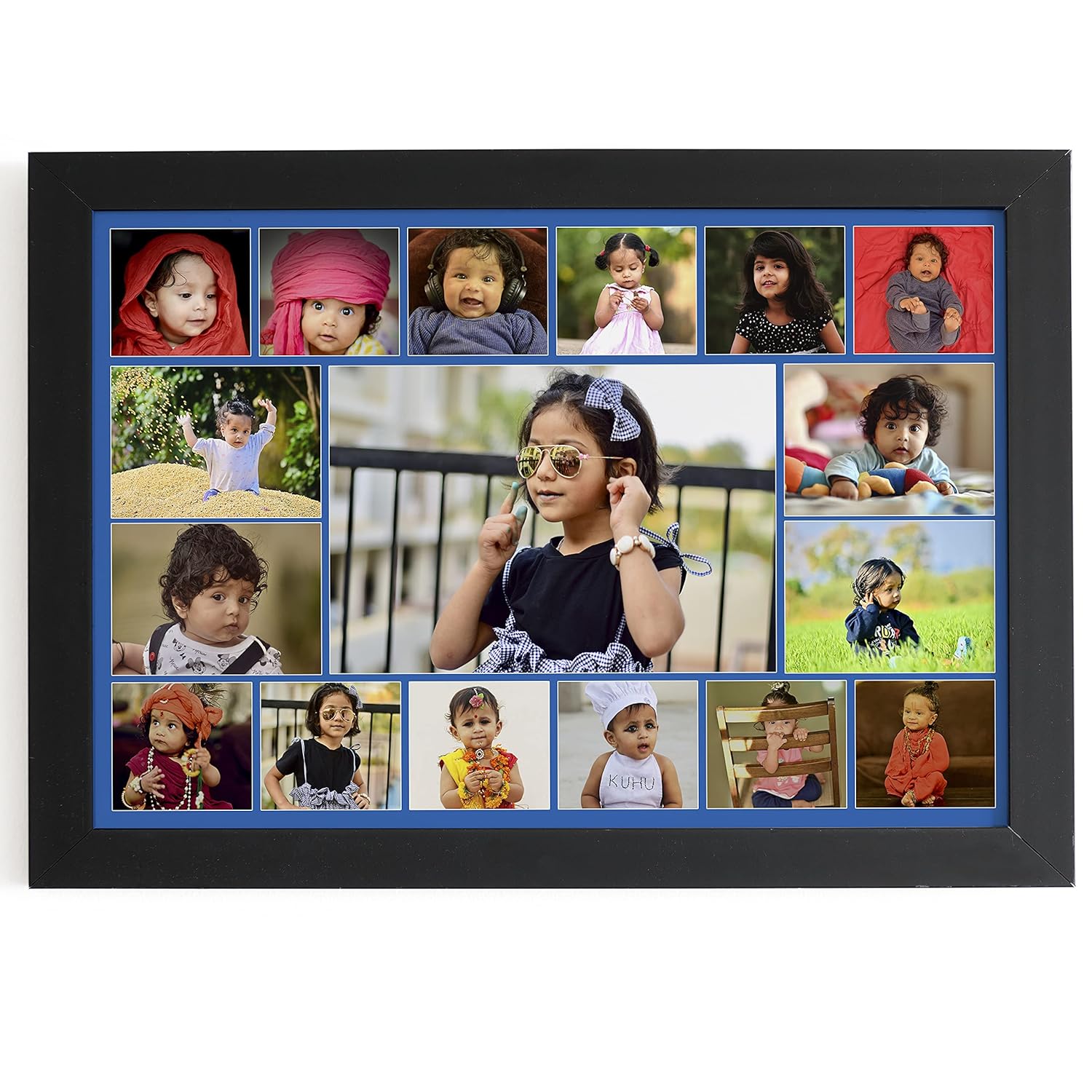Dazzlingkart Personalized Photo Frames for Wall Hanging (17 Images) in