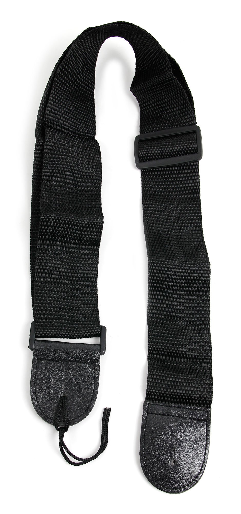 Black Universal Guitar Strap With Adjustable Buckle - Perfect For Any Acoustic, Electric, Bass And Classical Guitar
