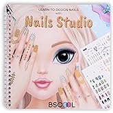 BSCOOL Nail Art Book for Kids with Stickers and Design Guides. Sticker Book | Activity sketchbook sparks creativity in little designers ages 5 and up &mdash; a suitable gift for girls who love fashion.