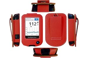 Fitted Leather Case with Screen Protector for Freestyle Libre,Freestyle Libre 2, Freestyle Libre 3,Freestyle Libre 14 Day (FL