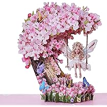 Fdit Carte D'anniversaire Popping Up Cartes De Voeux 3D Printemps Fleur