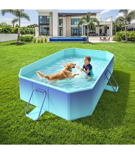 210ポータブルプール TIANZHU BLUEカラー FOLDING POOL Amazon.com: Large Foldable Swimming Pool - Collapsible Family