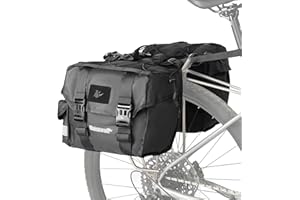 Rhinowalk Bike Pannier Bag for Bicycle Rear Rack Bag 22/40/50L Cycling Saddle Bag Luggage Storage Bag for Long Distance with Rain Cover