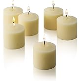 French Vanilla Scented Candles - Set of 12 Scented Votive Candles - 10 Hour Burn Time - Made in The USA