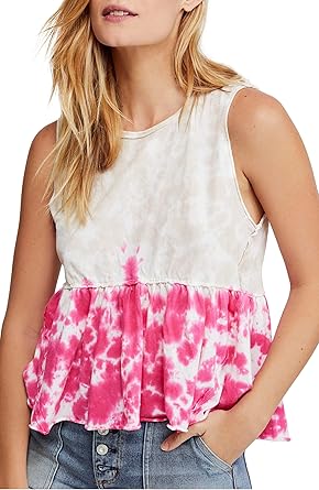 Free People Women S Tie Dye Anytime Tank Top At Amazon Women S Clothing Store