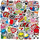 Loahayeii Cool Brand Skateboard Stickers Pack 100PCS Waterproof Skate Stickers for Water Bottle Laptop Luggage Motorcycle, Skateboarding Stickers Decals for Teens Boys Adults