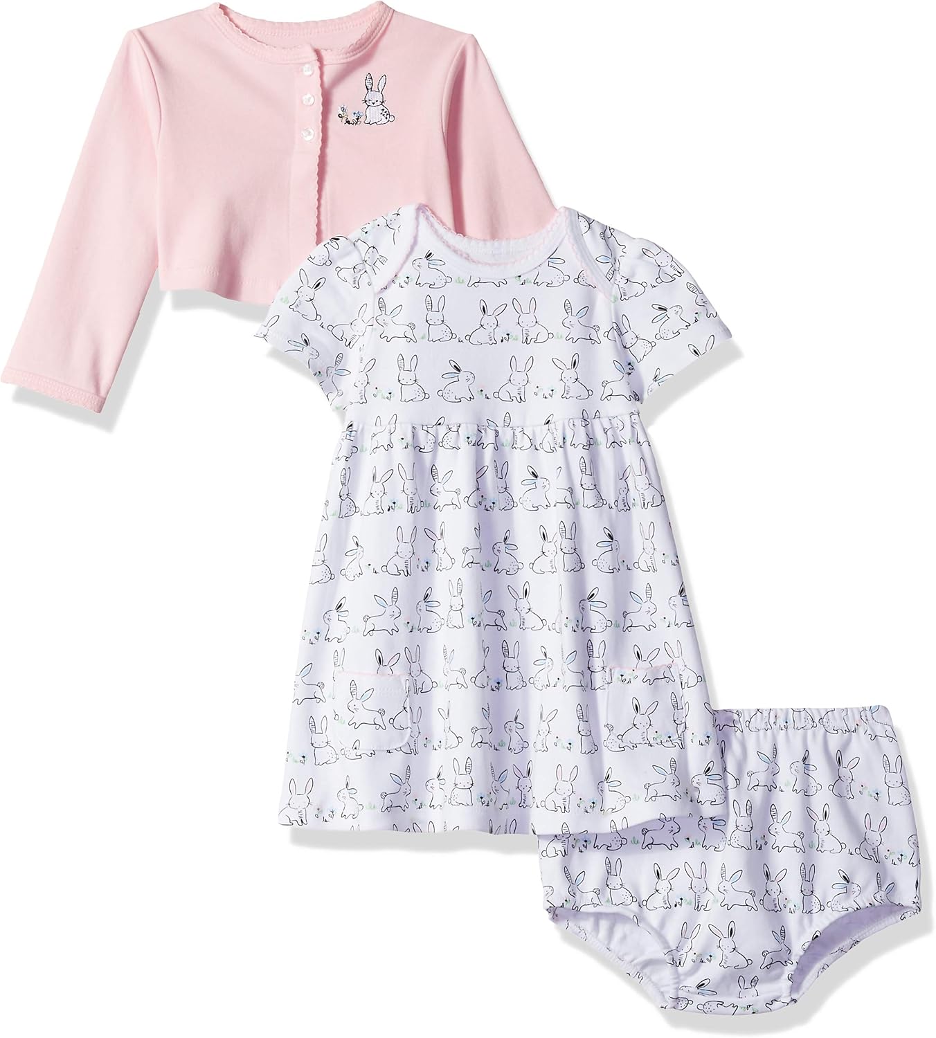 knitted dress and cardigan set